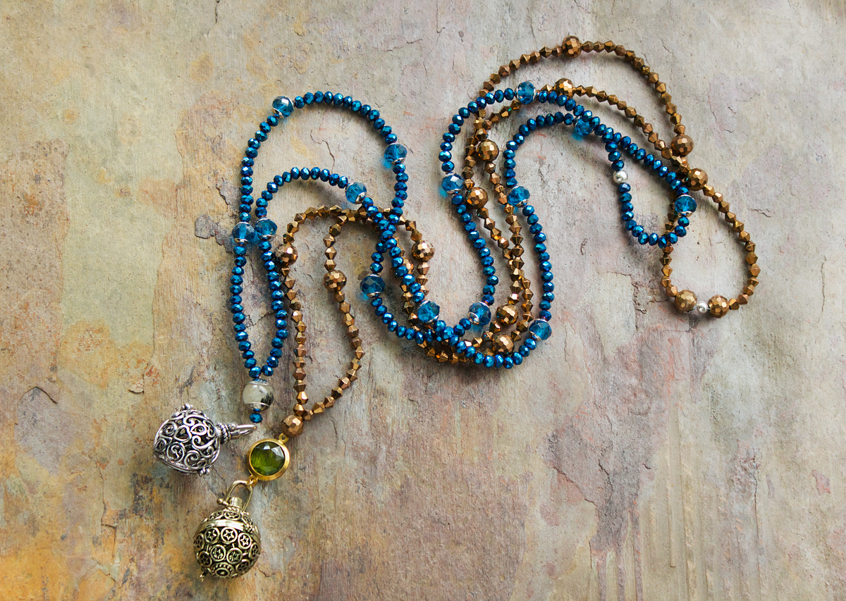 Treasure Chest bohemian beaded necklaces by Allison Beth Cooling