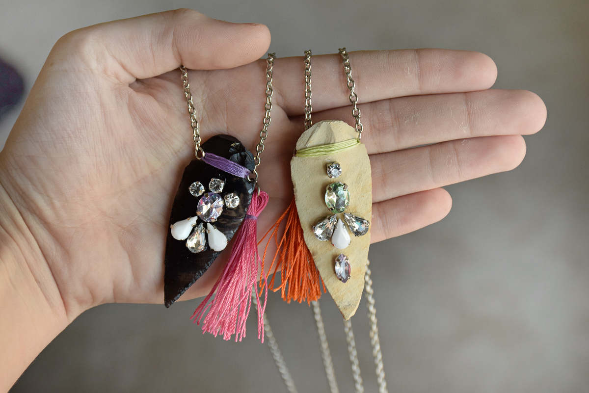 Mystic Arrowhead Necklace DIY by Quiet Lion Creations, quietlioncreations.com