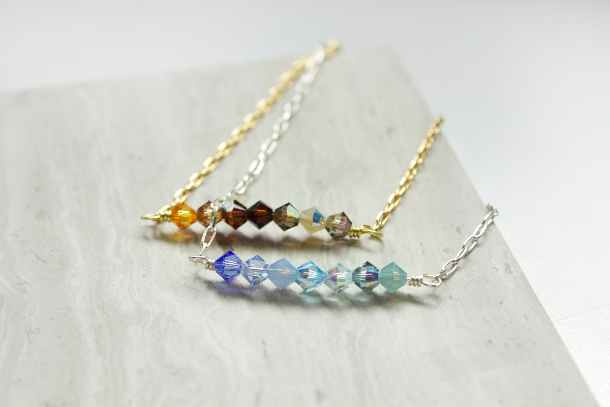 ombre swarovski bracelets diy copyright Quiet Lion Creations