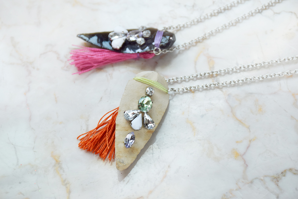 Mystic Arrowhead Necklace DIY by Quiet Lion Creations, quietlioncreations.com