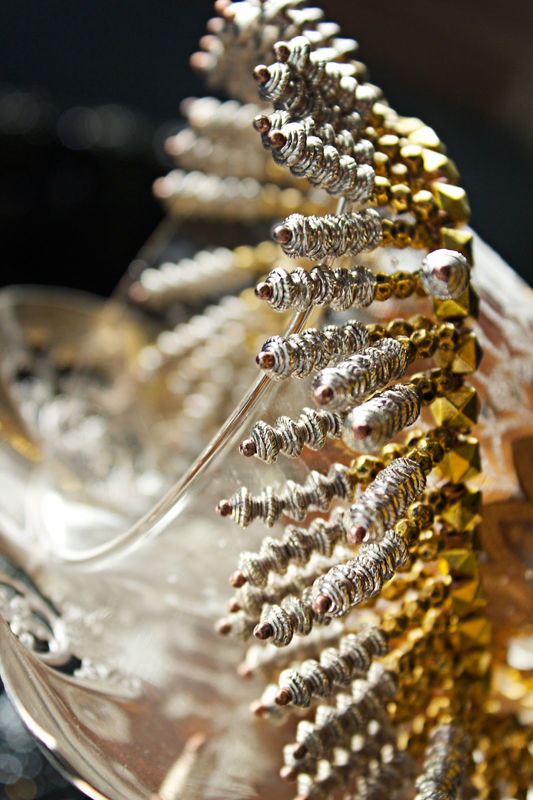 beaded statement necklace diy