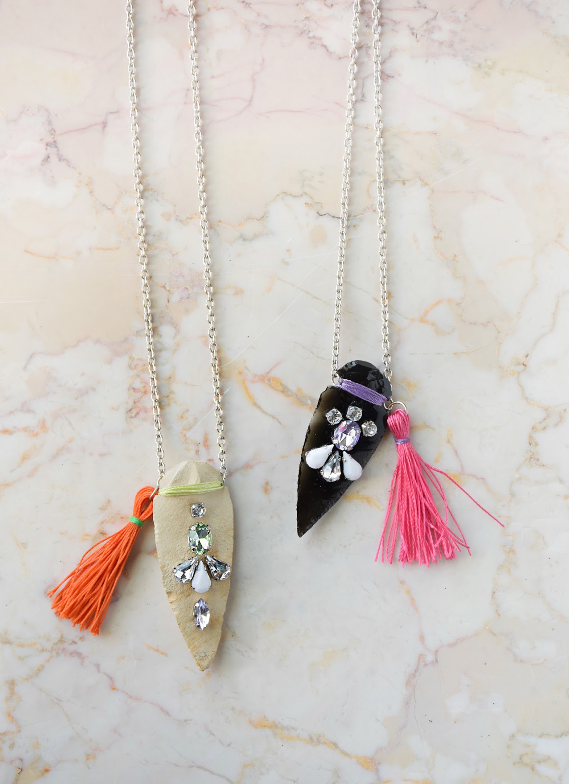 Mystic Arrowhead Necklace DIY by Quiet Lion Creations, quietlioncreations.com