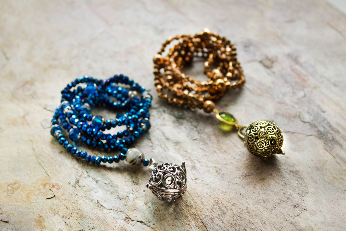Treasure Chest bohemian beaded necklaces by Allison Beth Cooling