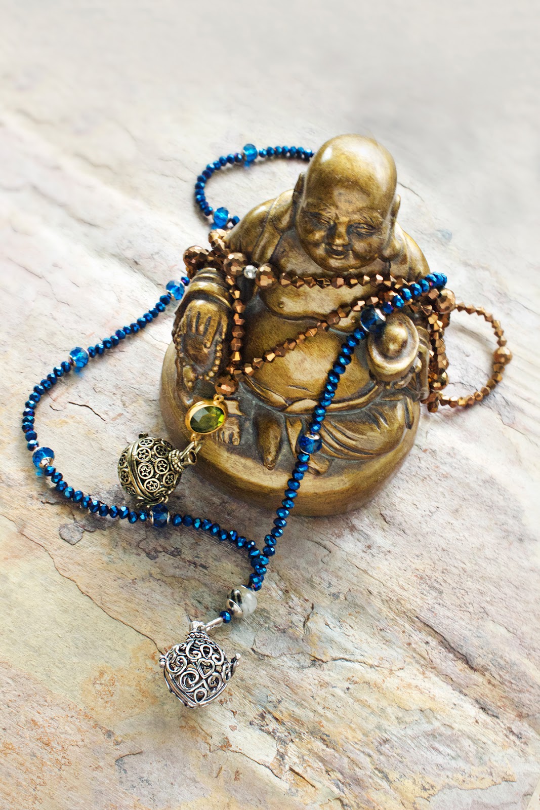 Treasure Chest bohemian beaded necklaces by Allison Beth Cooling
