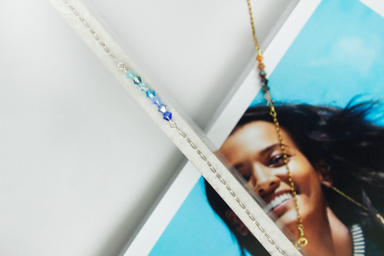 ombre swarovski bracelets diy copyright Quiet Lion Creations