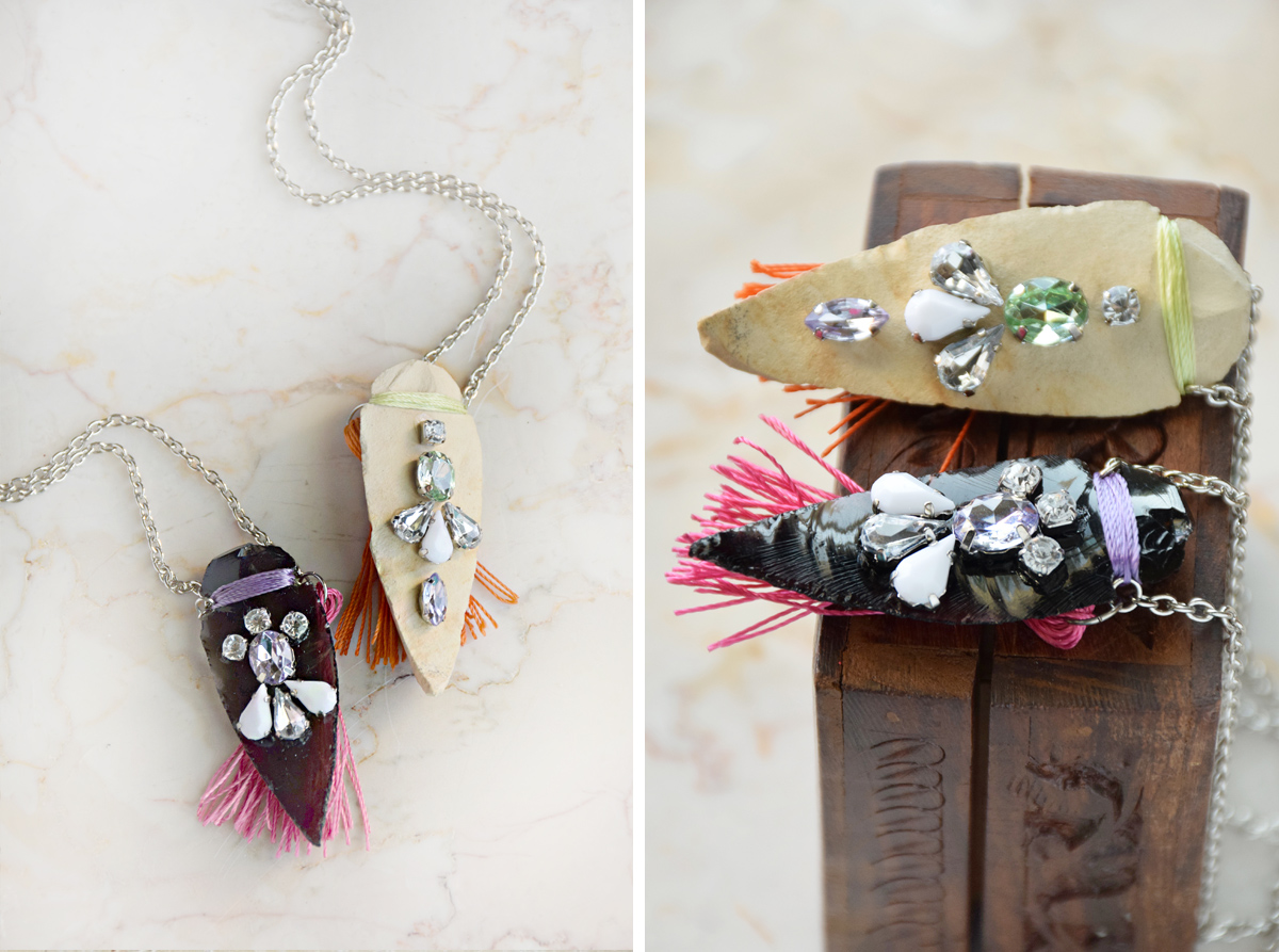 Mystic Arrowhead Necklace DIY by Quiet Lion Creations, quietlioncreations.com