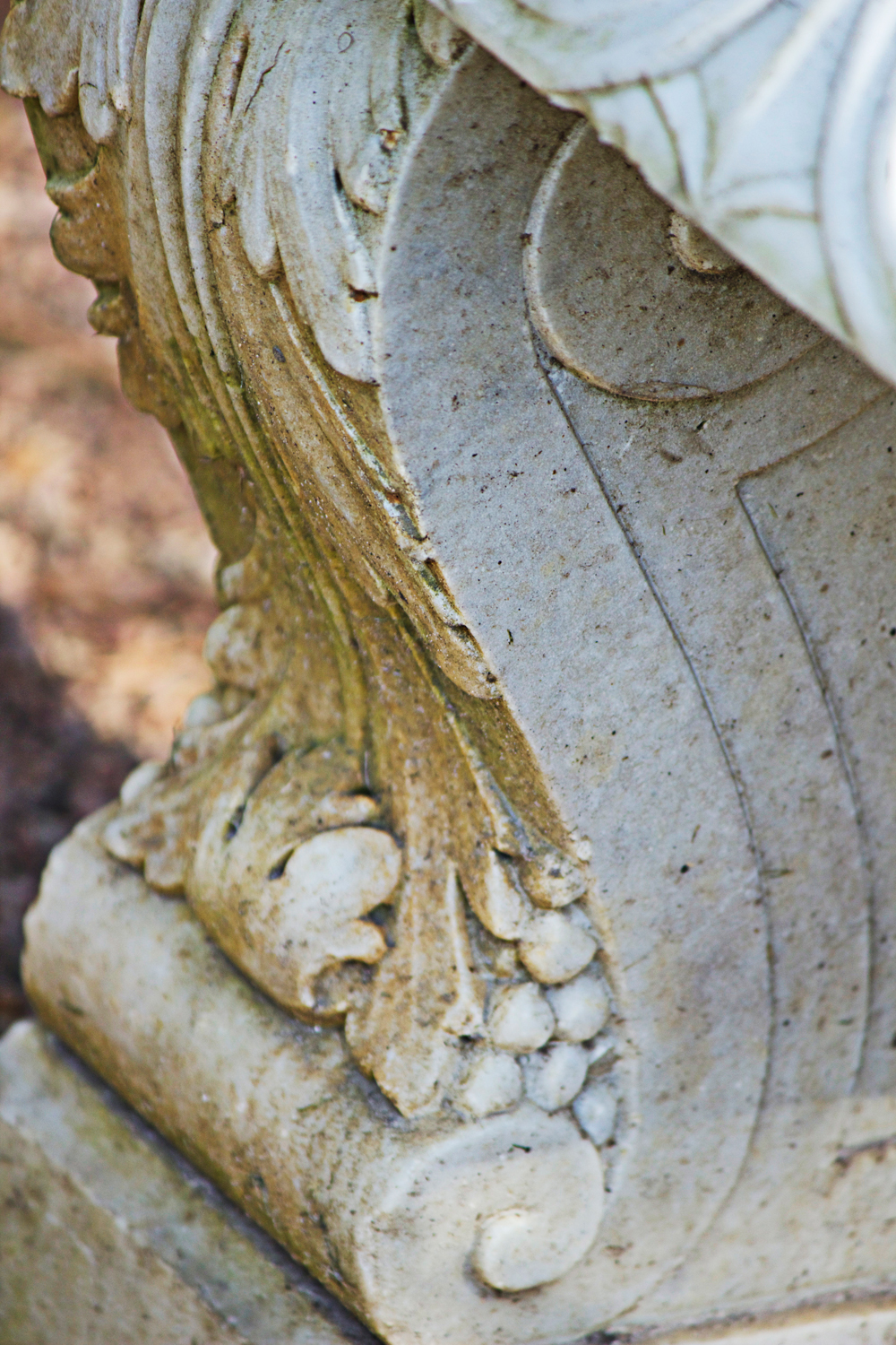 close up of stone urn - photo copyright Allison Beth Cooling