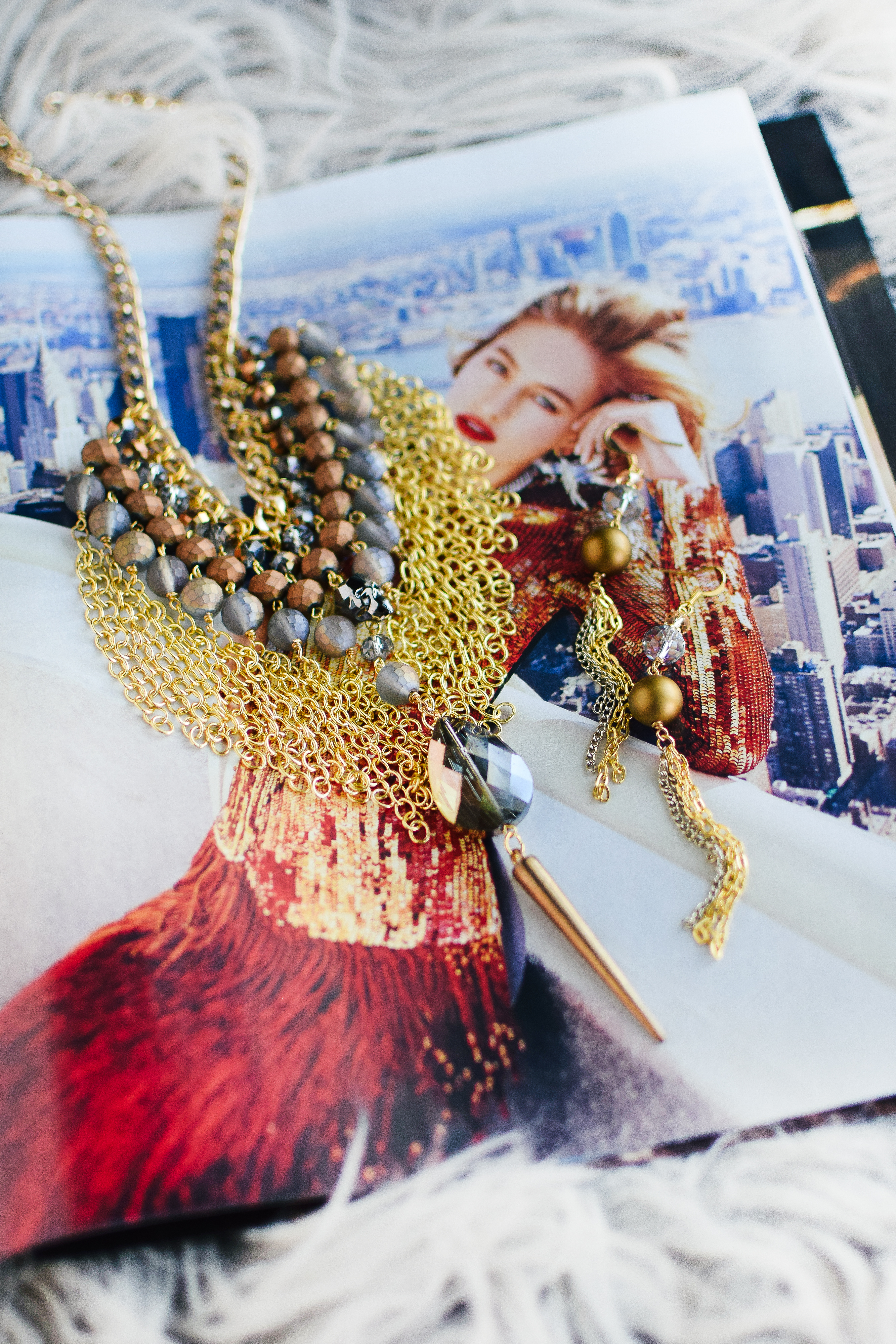 empire state diy necklace by Quiet Lion Creations