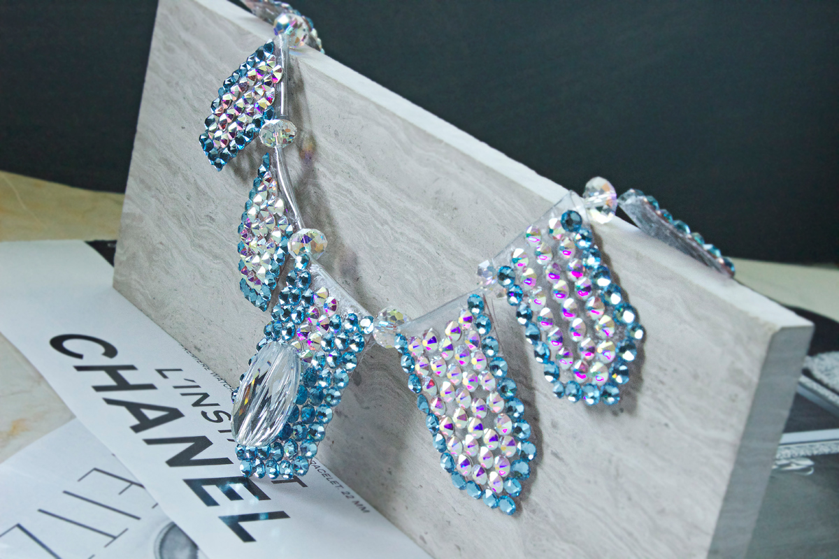 Pacific Crystals Swarovski necklace by Allison Cooling