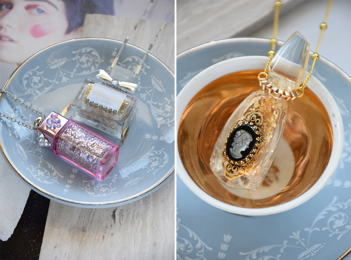 Perfume Potion Vintage Necklaces by Allison beth Cooling