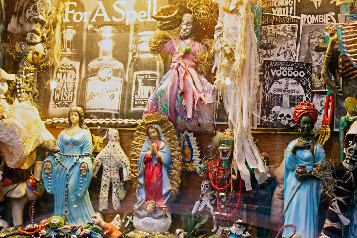 marie laveau's french quarter voodoo shop - copyright Allison Cooling