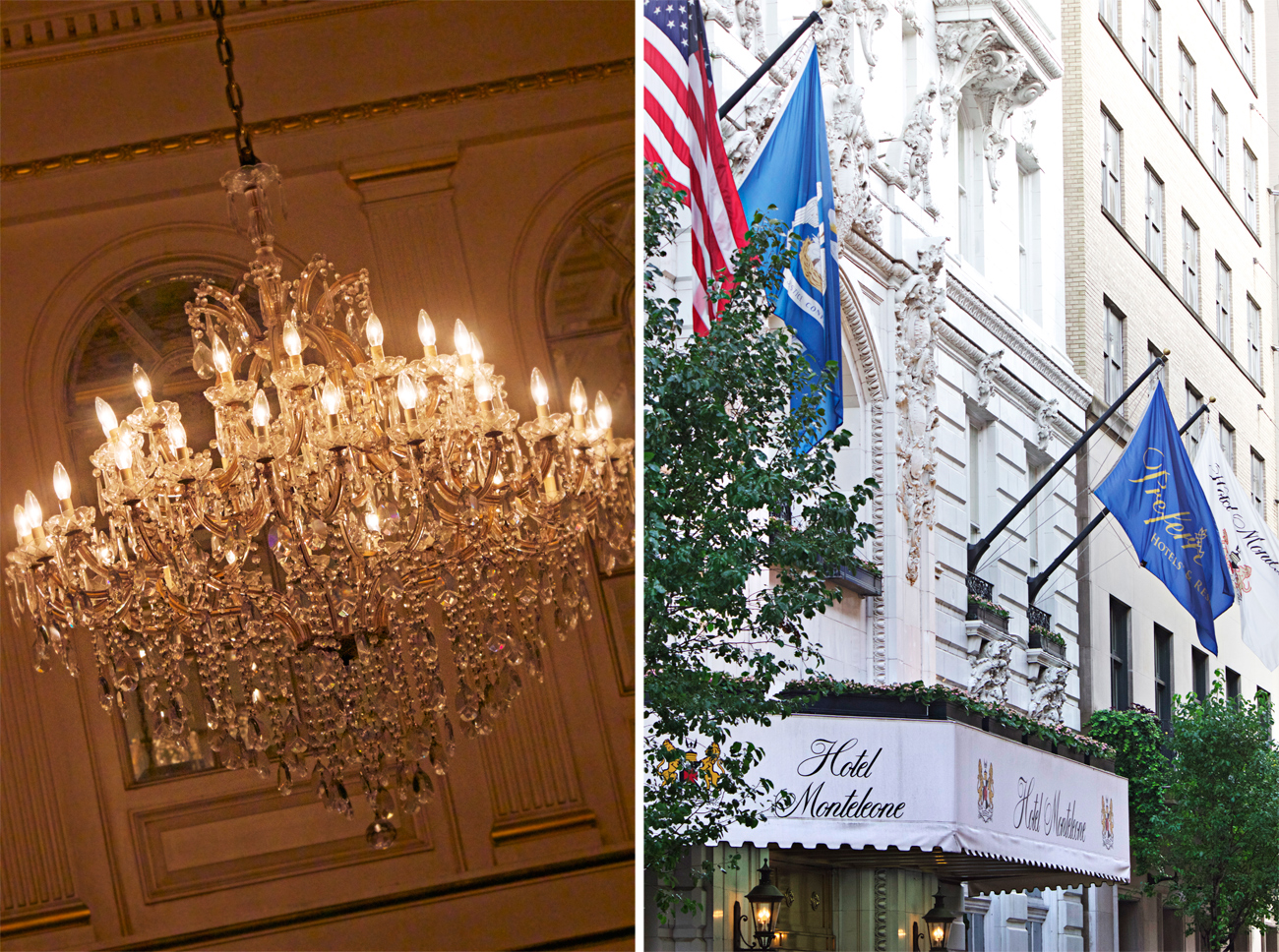 Hotel Monteleone chandelier in the french quarter -photo by Quiet Lion Creations