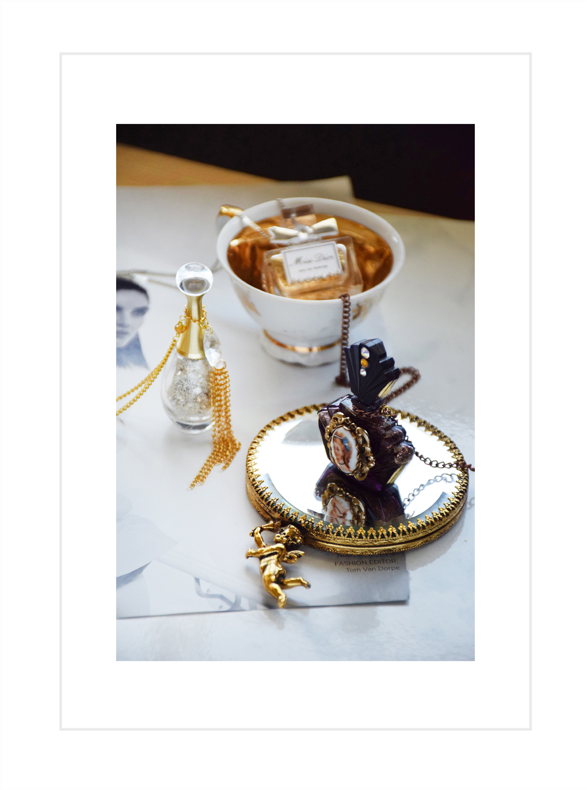 Perfume Potion Vintage Necklaces by Allison beth Cooling