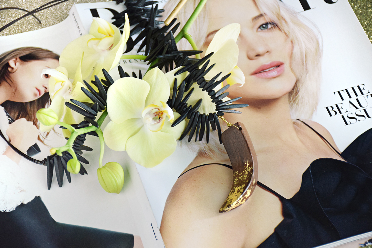 Bohemian Tusk Necklace by Allison Cooling, quietlioncreations.com