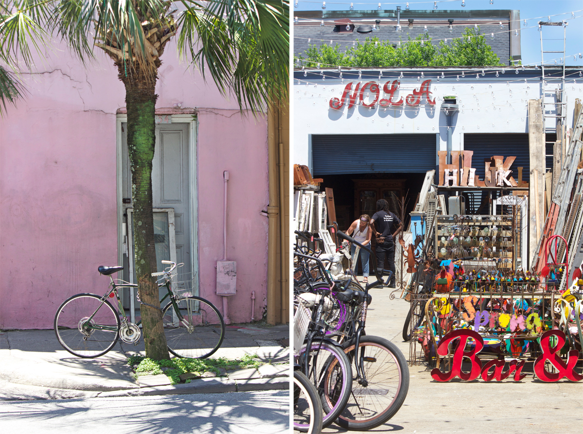 riding bikes in the French Quarter -photo by Quiet Lion Creations