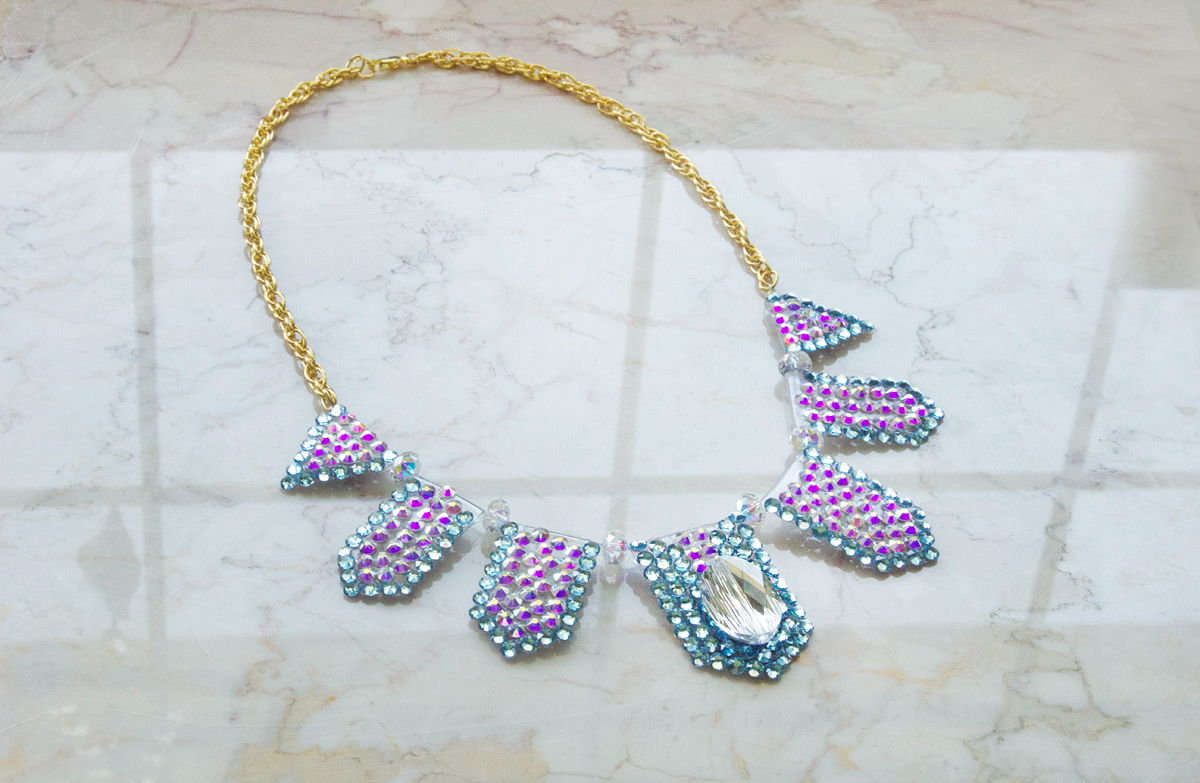 Pacific Crystals Swarovski necklace by Allison Cooling