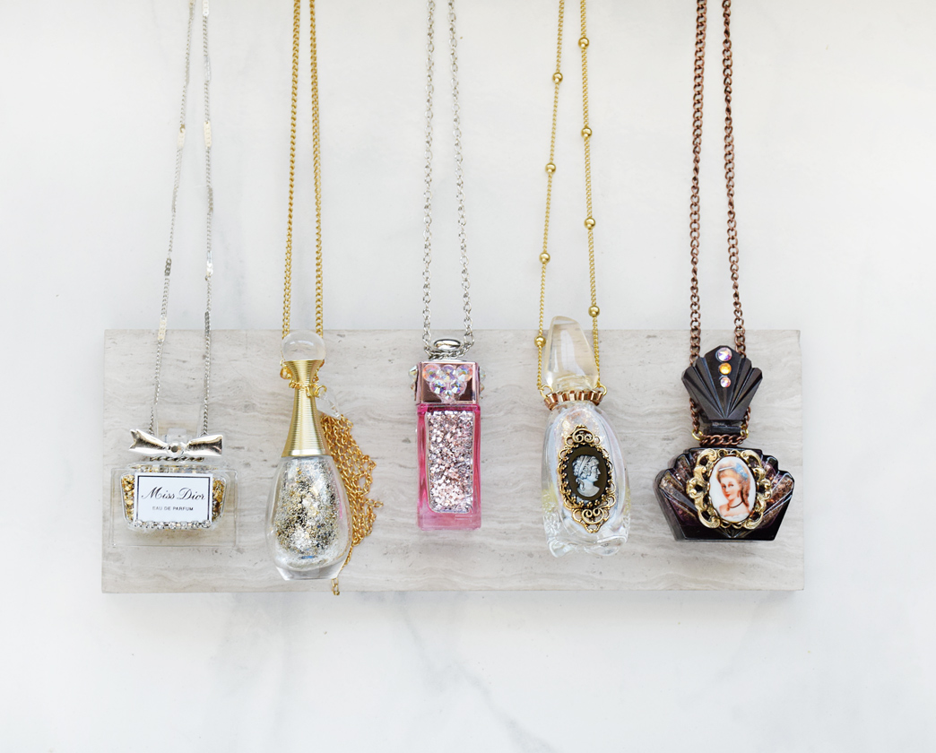 Perfume Potion Vintage Necklaces by Allison beth Cooling