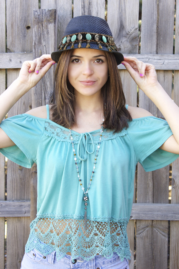 coachella-style festival beaded hat by quiet lion creations